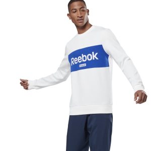 Reebok Training Essentials Linear Logo Sweatshirt Herren - Weiß - DE 769-YGN